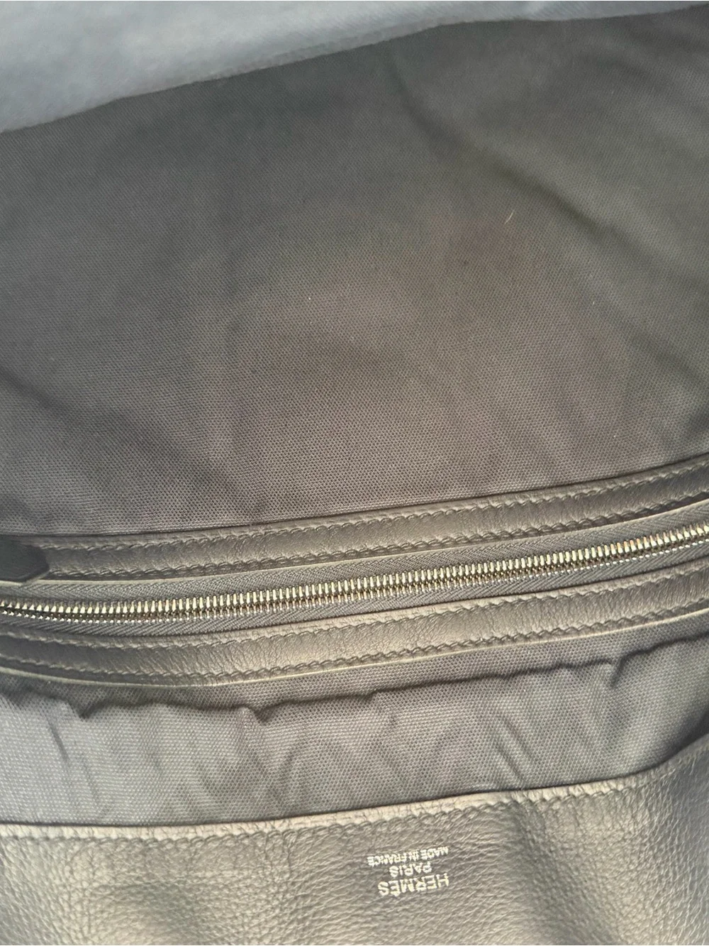 Hermes CitySlide Indigo Clutch